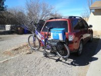 Trashrunner on the cars bike rack..jpg