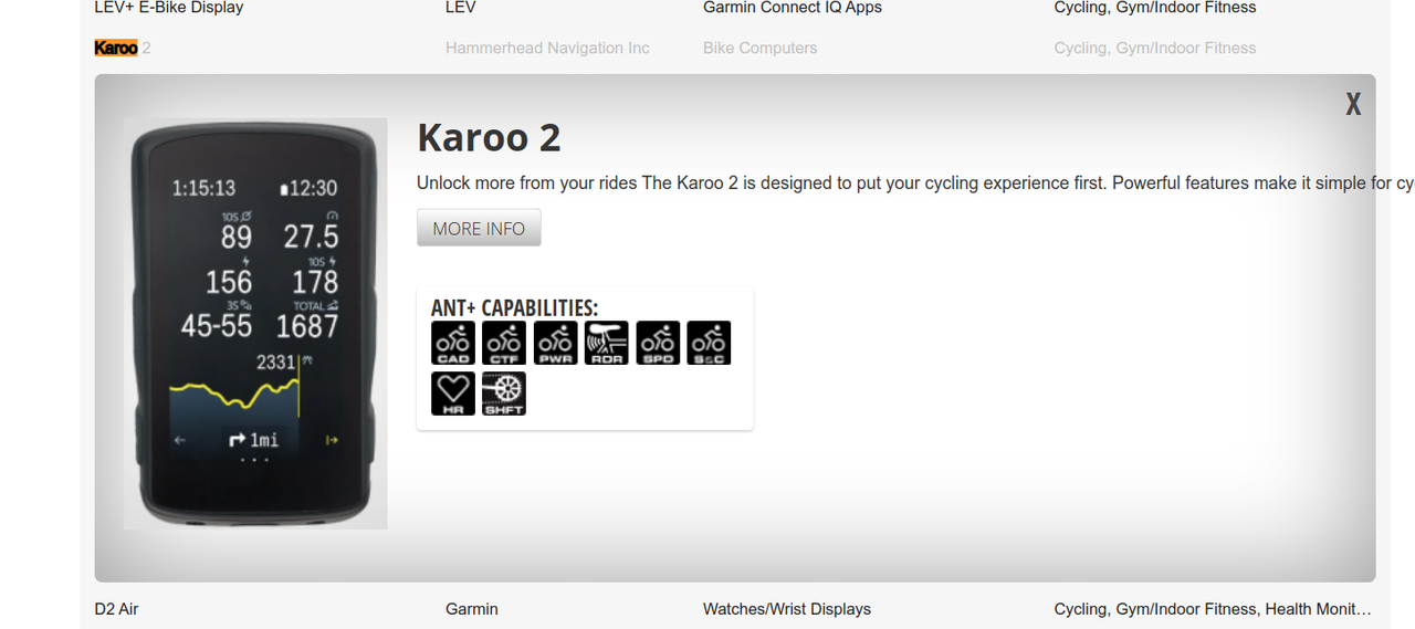 Garmin connect iq store specialized levo