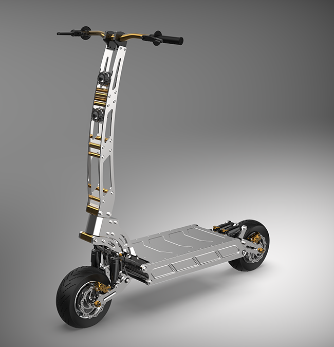 EXTREMO - Scratch built 7kW billet frame scooter | Endless Sphere DIY EV  Forum