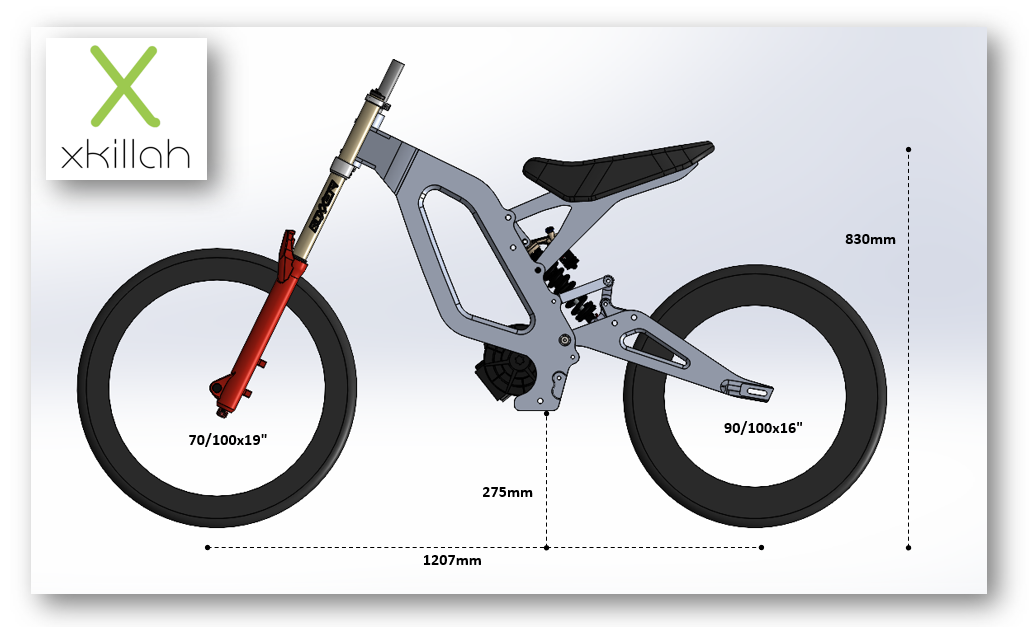 Enduro ebike clearance frame